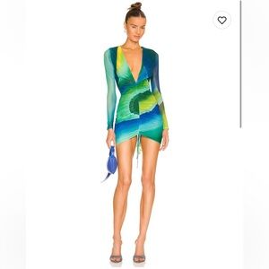 Farai London x REVOLVE Indah Dress in Emerald Ocean